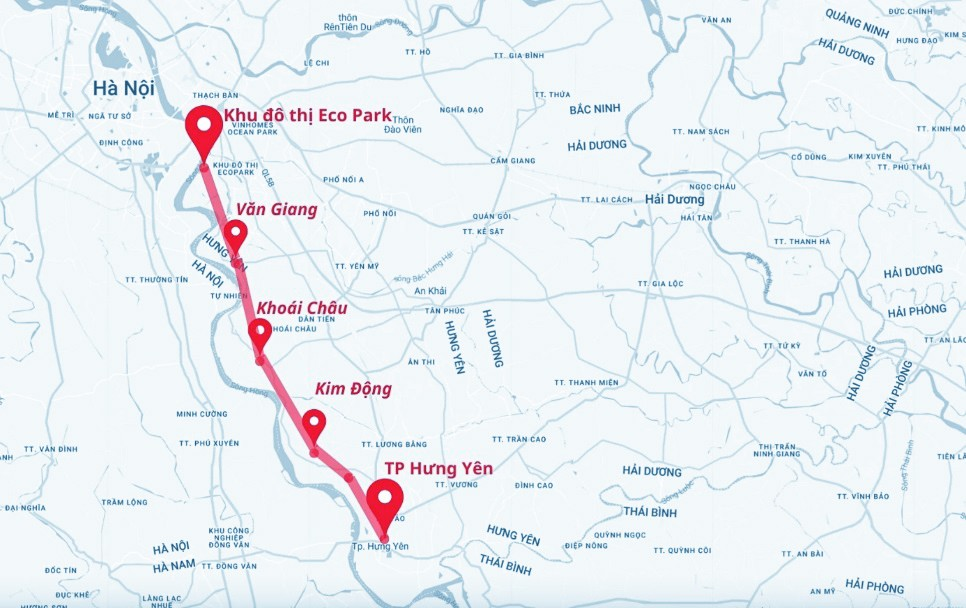 Quy mô dự án đường di sản Hưng Yên