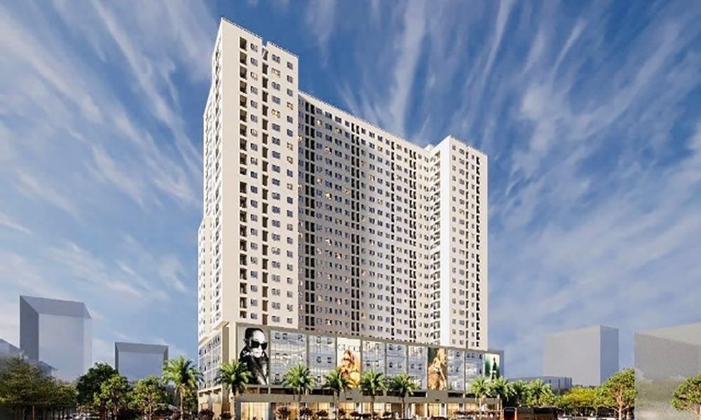 Phối cảnh tổng thể bên ngoài của dự án nhà ở xã hội Hạ Đình