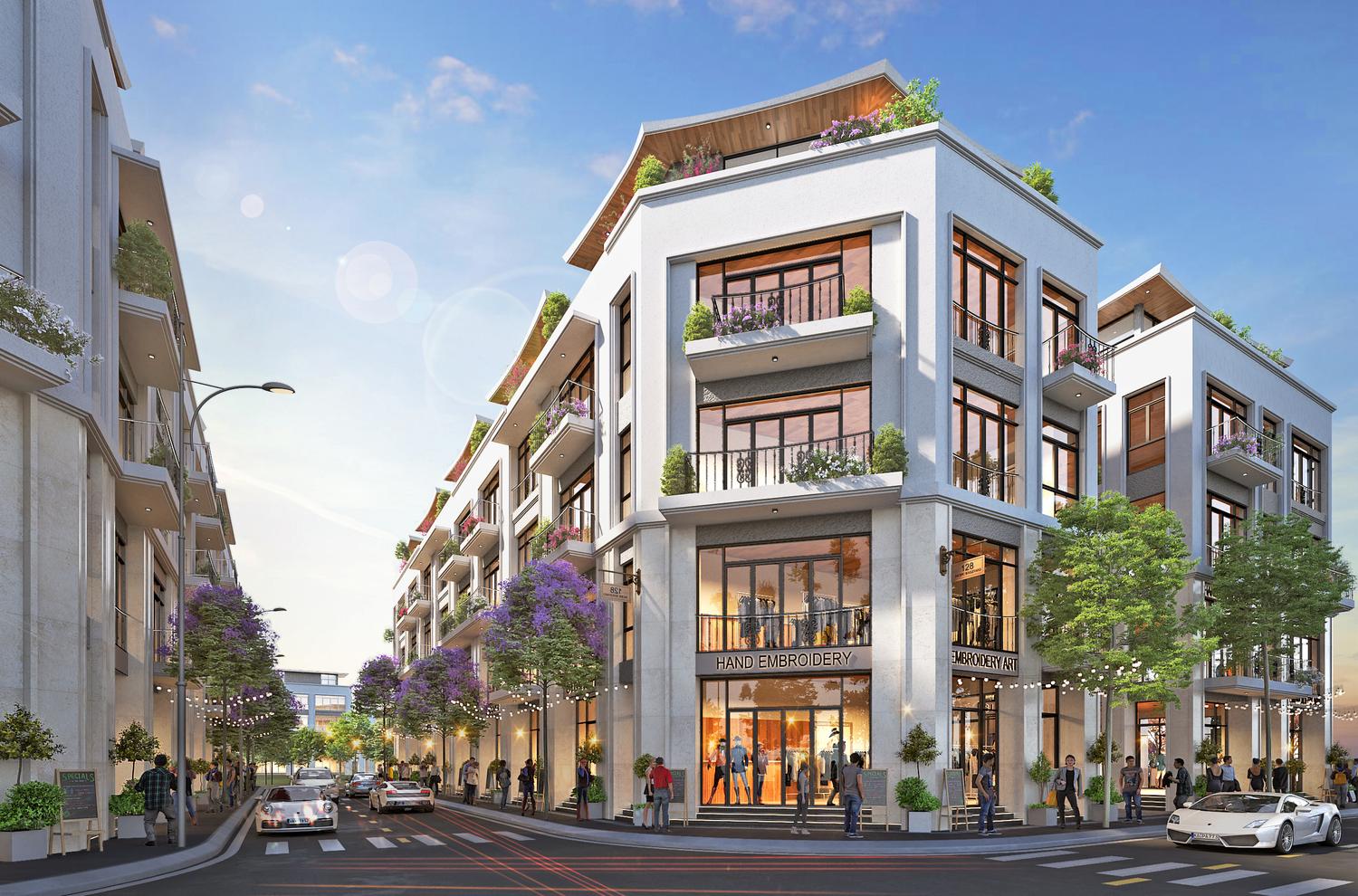 Shophouse hai mặt tiền được v&iacute; như ch&igrave;a kh&oacute;a v&agrave;ng khai th&aacute;c thịnh vượng