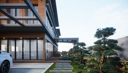 Konsep rumah dengan tema Bali ini sangat cantik!