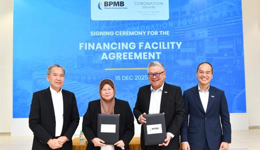 BPMB Strengthens Johor Bahru’s Urban Transformation with Financing Facility for Coronation Square Public Infrastructure Works