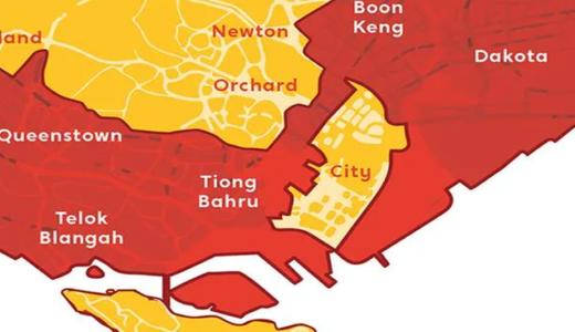 Singapore District Map: Defining the CCR, RCR and OCR by the 28 Districts