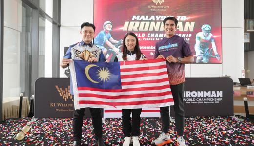 Youth and Sports Minister Sends-off Dato’ Sri Dr. Vincent Tiew and YB Syed Saddiq, former Youth and Sports Minister to Ironman World Championship 2025