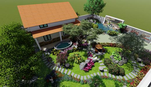 30 Mẫu sân vườn biệt thự đẹp và nguyên tắc bố trí  SGL  SaiGon Landscape