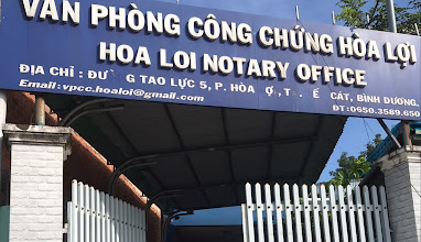 Thông Tin Văn Phòng Công Chứng Hòa Lợi Bình Dương Mới Nhất