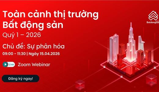 Toàn Cảnh Thị Trường BĐS Quý 1/2026: Góc Nhìn Dữ Liệu Trong Một Thị Trường Đang Phân Hóa