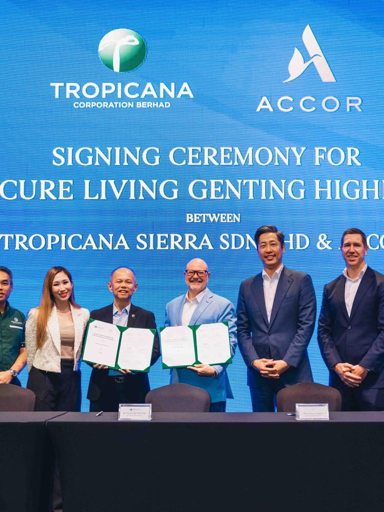 ACCOR AND TROPICANA SIGN LANDMARK AGREEMENT TO LAUNCH THE WORLD'S LARGEST MERCURE LIVING IN MALAYSIA