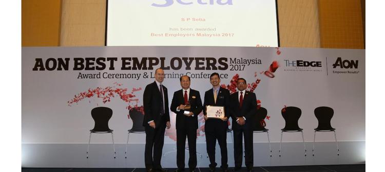 S P Setia Records Eighth Win At Aon Best Employers Award 2017