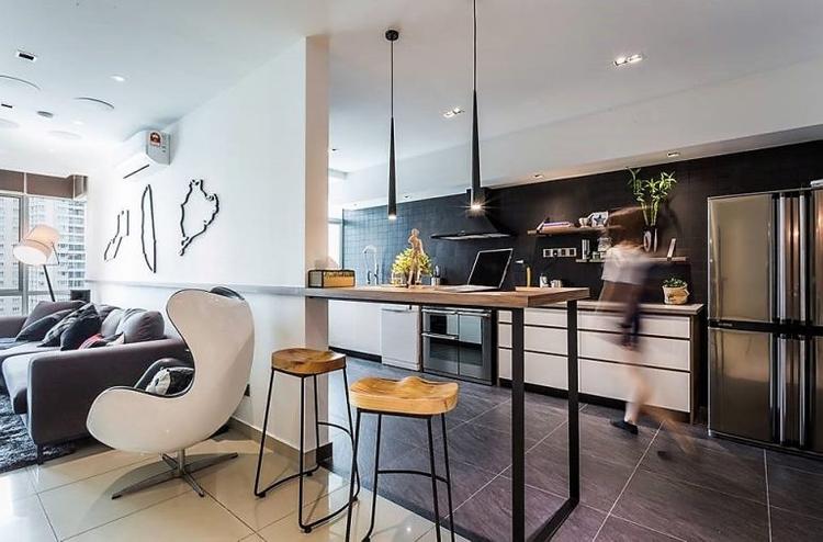 Single-combined-kitchen