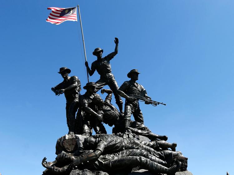 Malaysia National Monument also known as Tugu Negara in Kuala Lumpur, February 25, 2018.