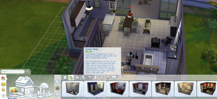 sims, interior design