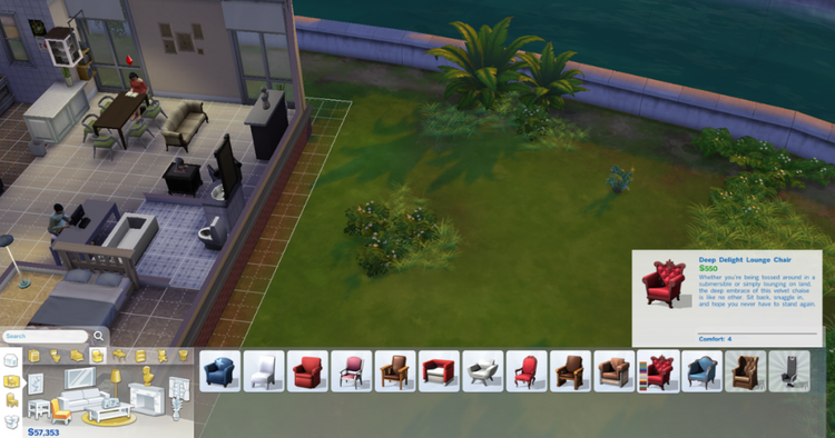 sims, interior design