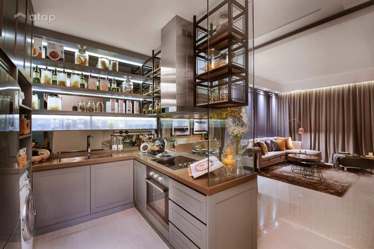 u-shaped-kitchen-with-open-shelving