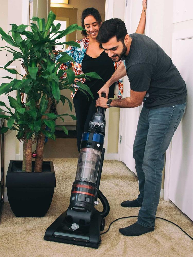 man-vacuuming