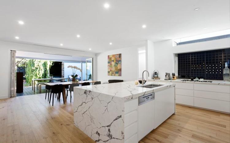 Kitchen With Marble Countertop 