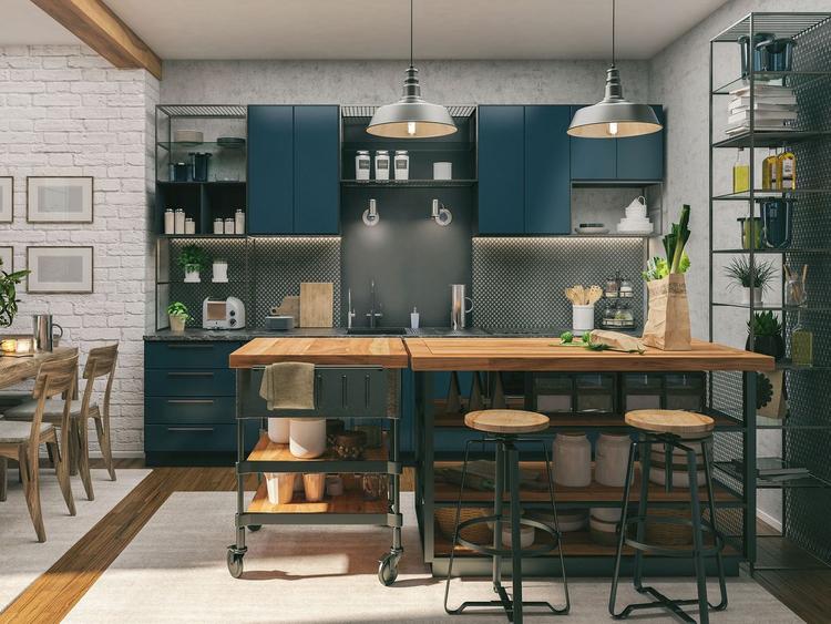 2020 kitchen trends coloured cabinetry