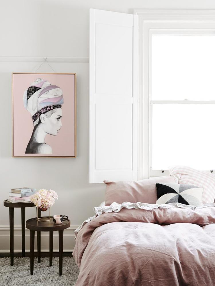 Style your bedroom around the artwork