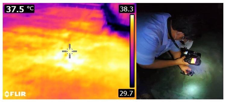 Diagnosing waterproofing problems on flat roof