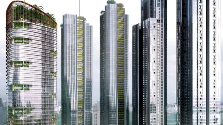 The Astaka @ 1 Bukit Senyum residential towers in Johor Bahru city centre
