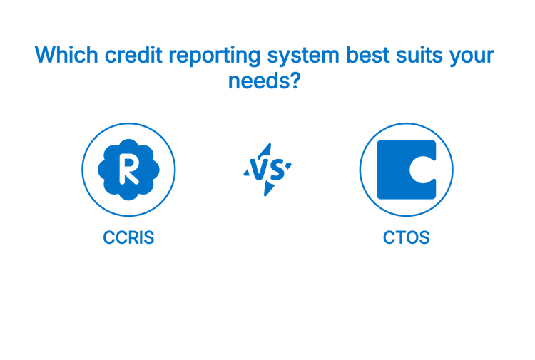 A blue graphic contrasts CCRIS (represented by an R in a flower shape) against CTOS (represented by a C in a square shape