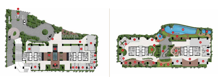 Alt Text: Laurel Residence site and facilities layout plan