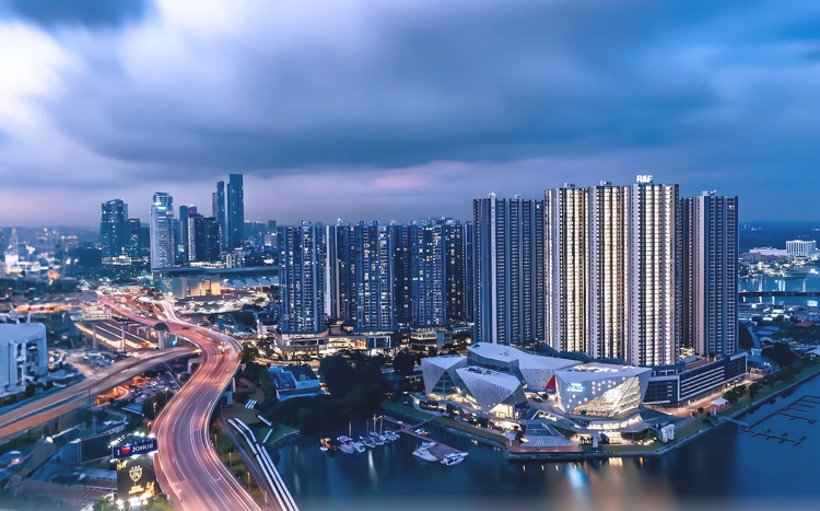 Panoramic view of R&F Princess Cove, Johor Bahru. 