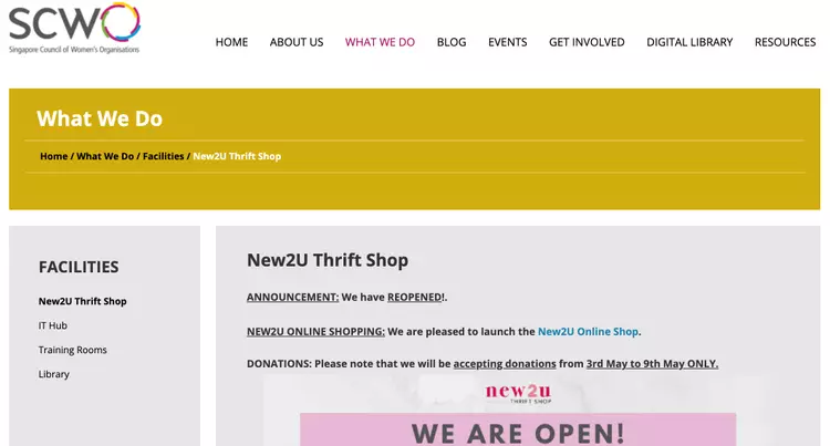SCWO New2U Thrift Shop's CLEARANCE BAZAAR - SCWO