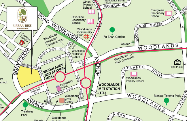 HDB BTO Dec 2023 Woodlands Review Two Sites Next To Woodlands MRT Station   Urban Rise Woodlands Hdb Bto Dec 2023 Map 