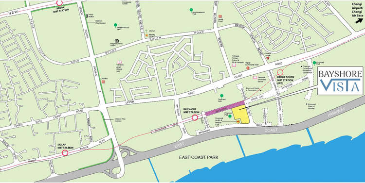 Bayshore Vista Bedok HDB BTO Oct 2024 location