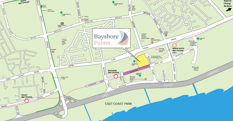 Bayshore Palms Bedok HDB BTO Oct 2024 location