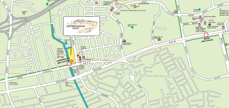 Kembangan Wave Bedok HDB BTO Oct 2024 location