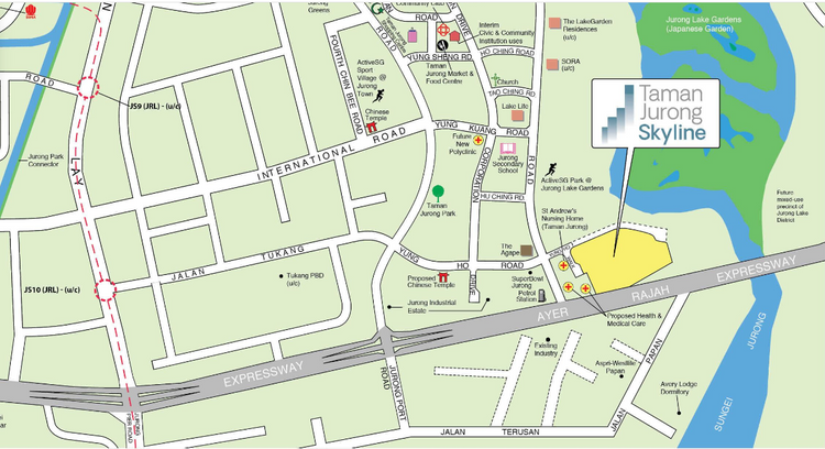 Taman Jurong Skyline Jurong West HDB BTO Oct 2024 location