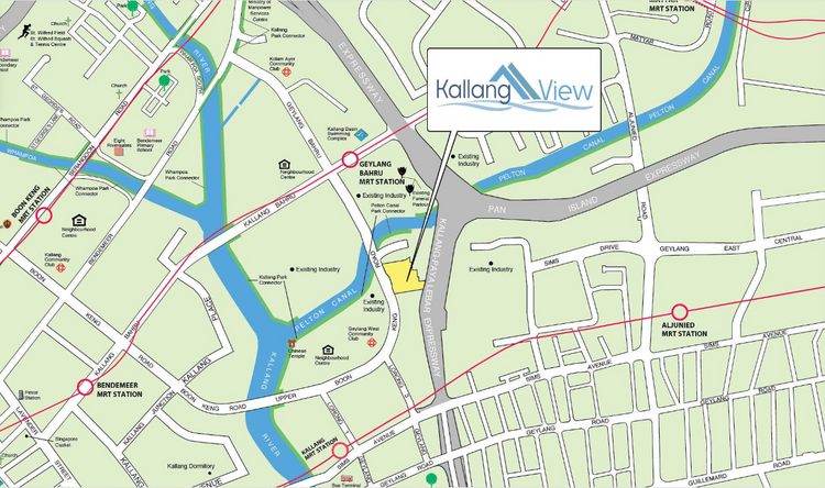 Kallang View Kallang/Whampoa HDB BTO Oct 2024 location