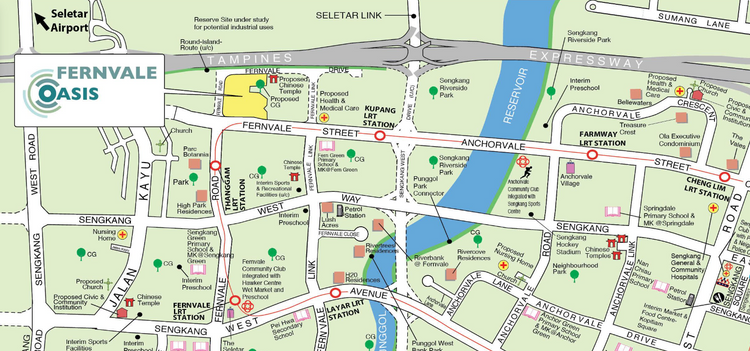 Fernvale Oasis Sengkang HDB BTO Oct 2024 location
