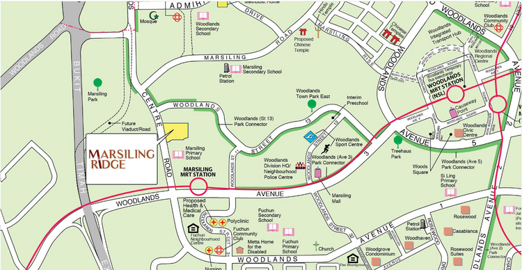 Marsiling Ridge Woodlands HDB BTO Oct 2024 location