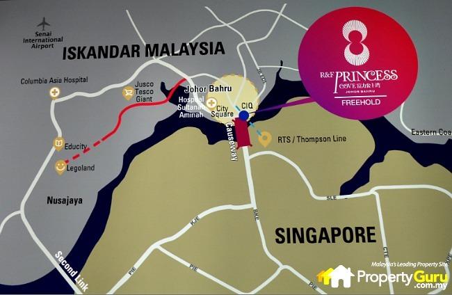 Connectivity to R&F Princess Cove Johor Bahru