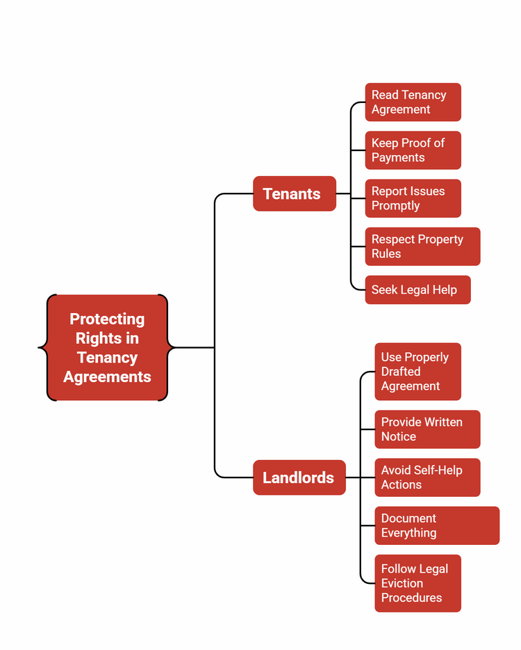 Infographic of how tenants and landlords can protect their rights