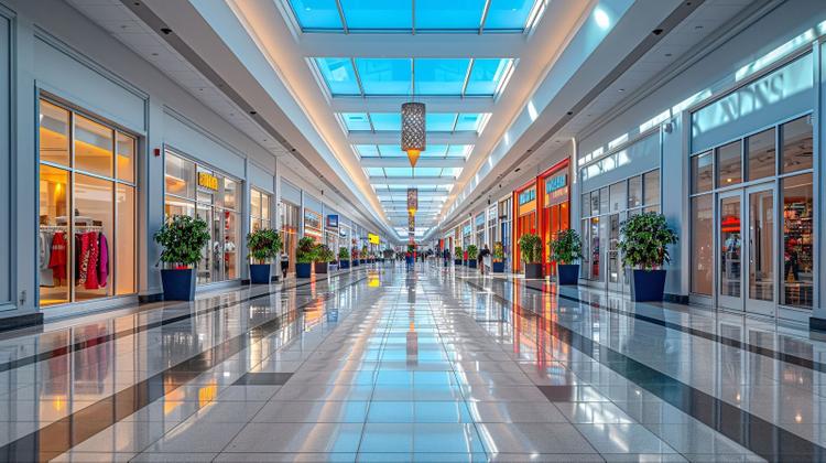Retail space in a mall