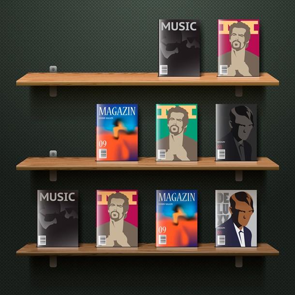 มุมหนังสือติดผนังแบบมินิมอล