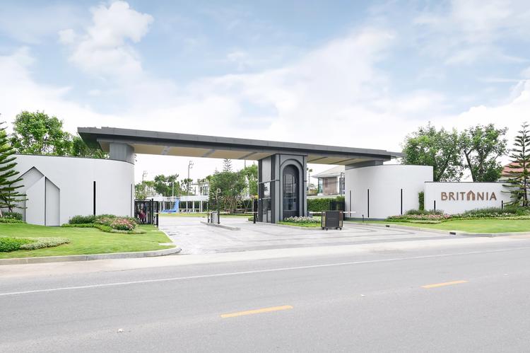 ตัวอย่างซุ้มทางเข้าโครงการ