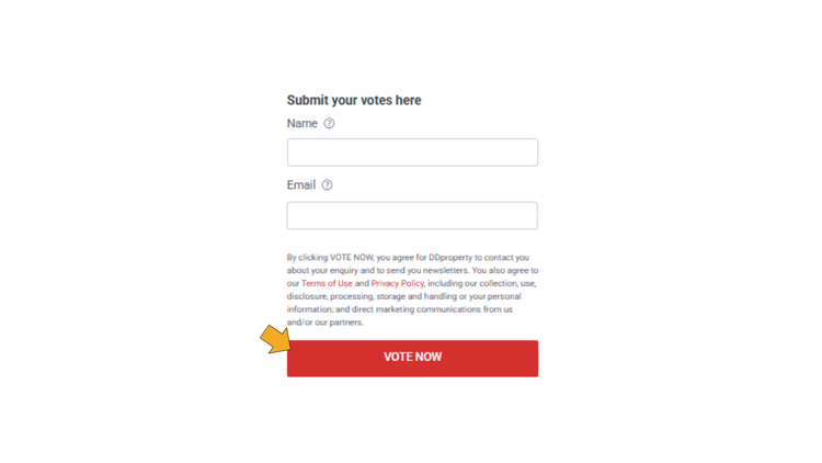 ขั้นตอนการโหวต DDproperty People's Choice Awards 2026