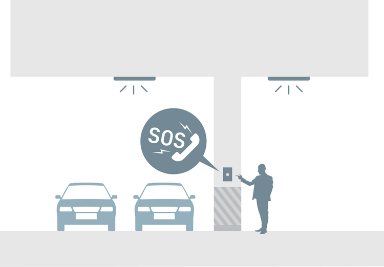 Luôn đảm bảo sự trợ giúp từ đội an ninh trong tình trạng khẩn cấp