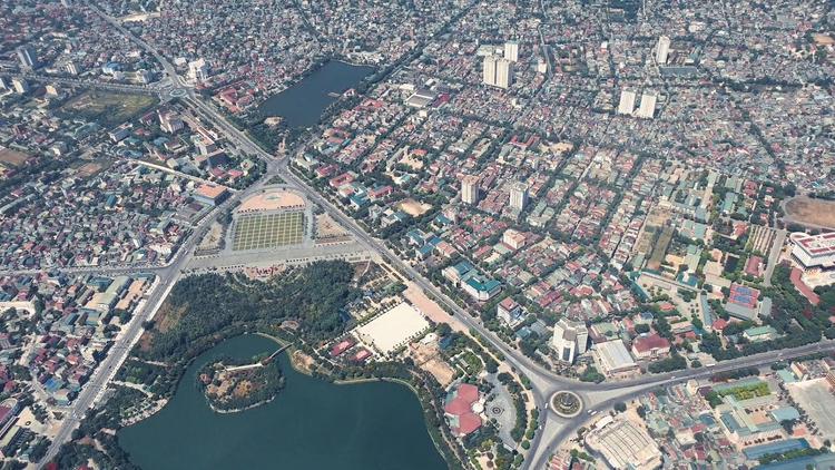 Toàn cảnh thành phố Vinh, Nghệ An nhìn từ trên cao