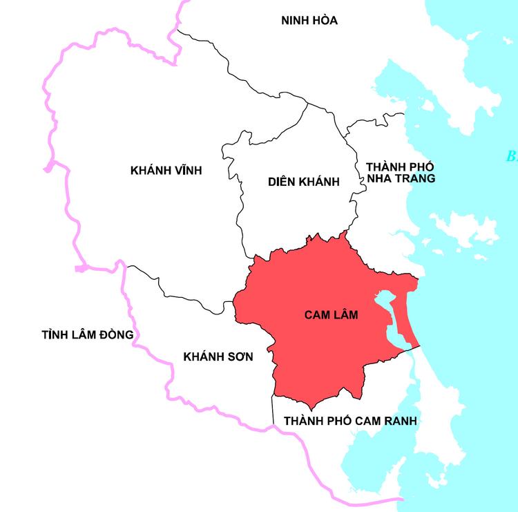 Vị trí địa lý huyện Cam Lâm, tỉnh Khánh Hòa