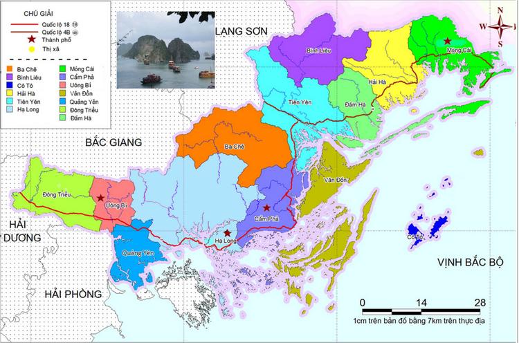 Bản đồ quy hoạch tỉnh Quảng Ninh. 