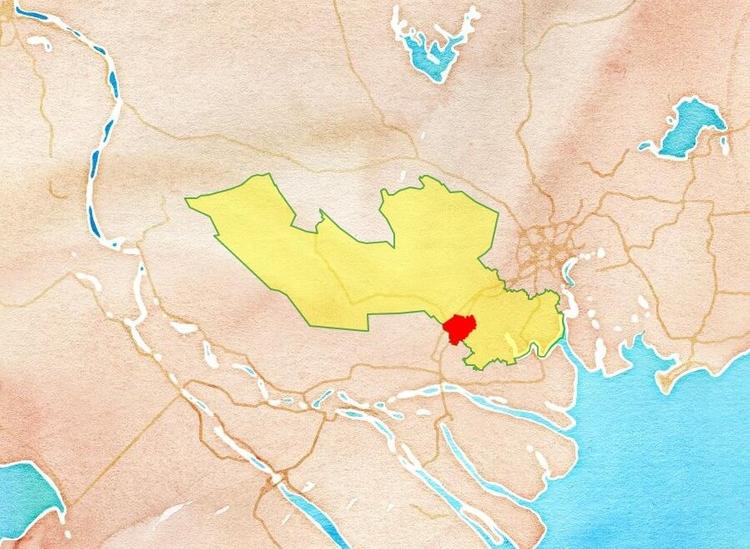 Vị trí thành phố Tân An trên bản đồ