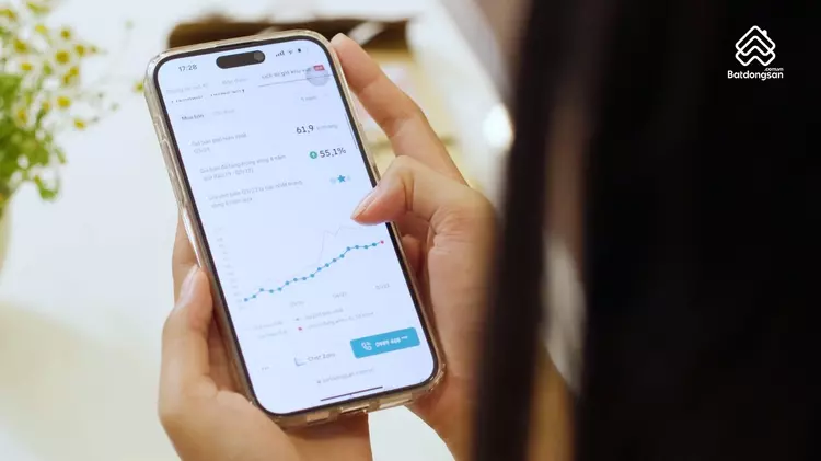 Tính năng Lịch sử giá giúp người tìm kiếm xem được biến động giá của bất động sản theo khu vực và loại hình