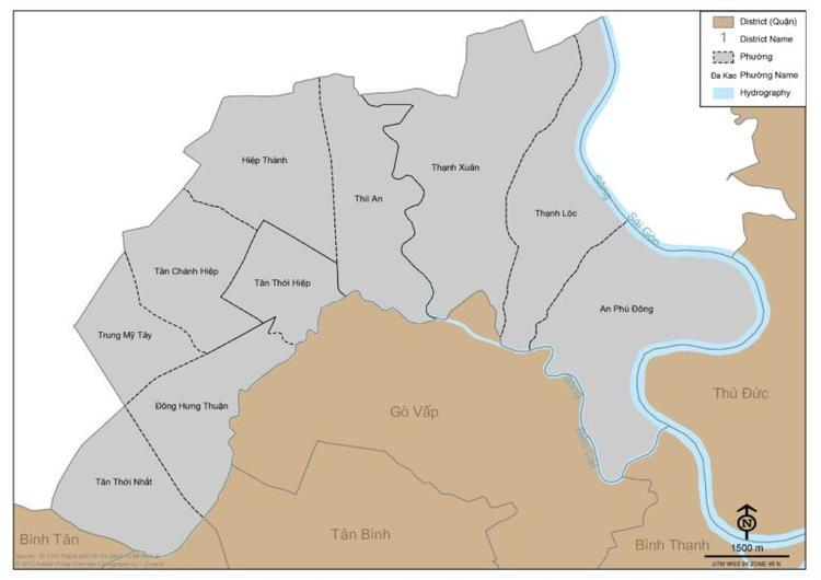 Bản đồ hành chính Quận 12