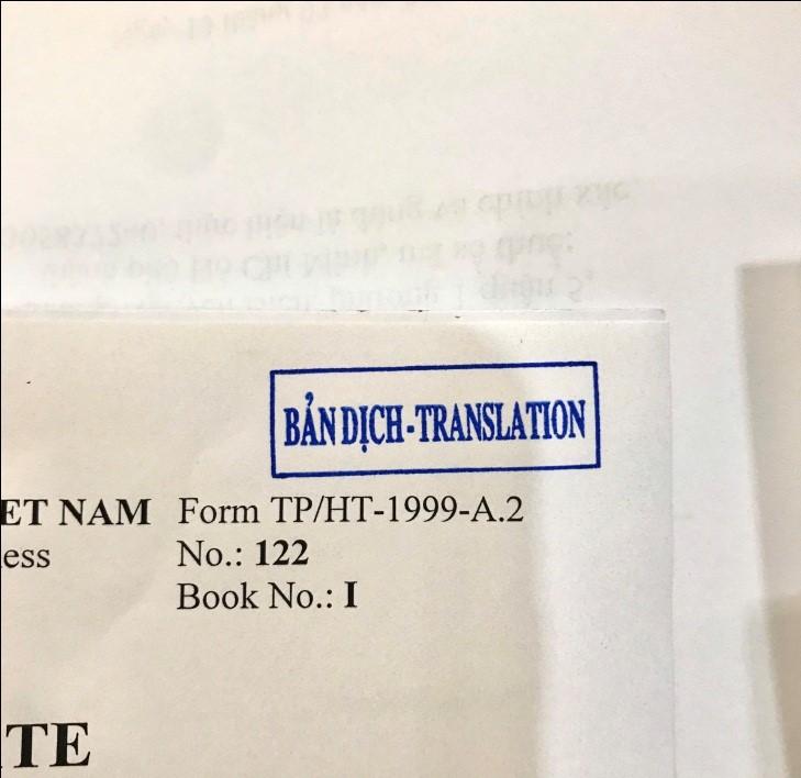 Công chứng bản dịch