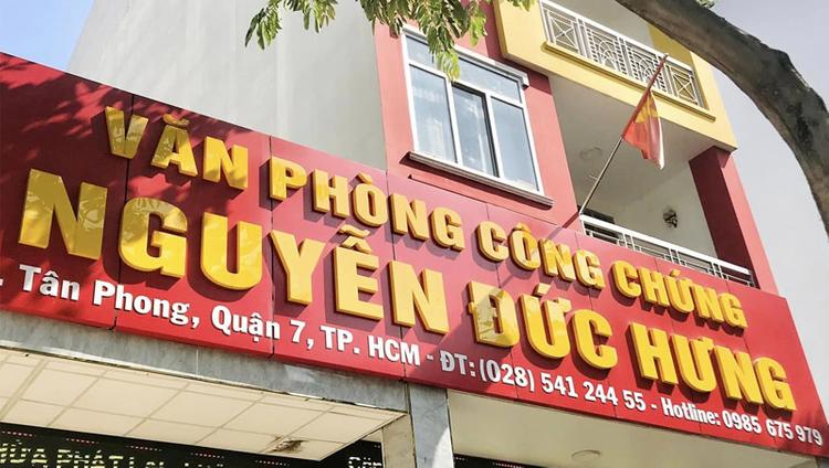 Văn phòng công chứng Nguyễn Đức Hưng